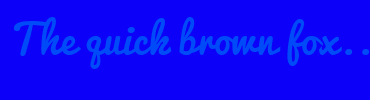 Image with Font Color 004BF8 and Background Color 0C00F8